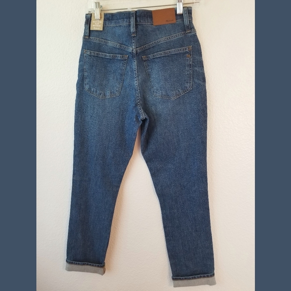 Madewell NWT HR Slim Boy Jeans Sz 25 - Picture 3 of 12